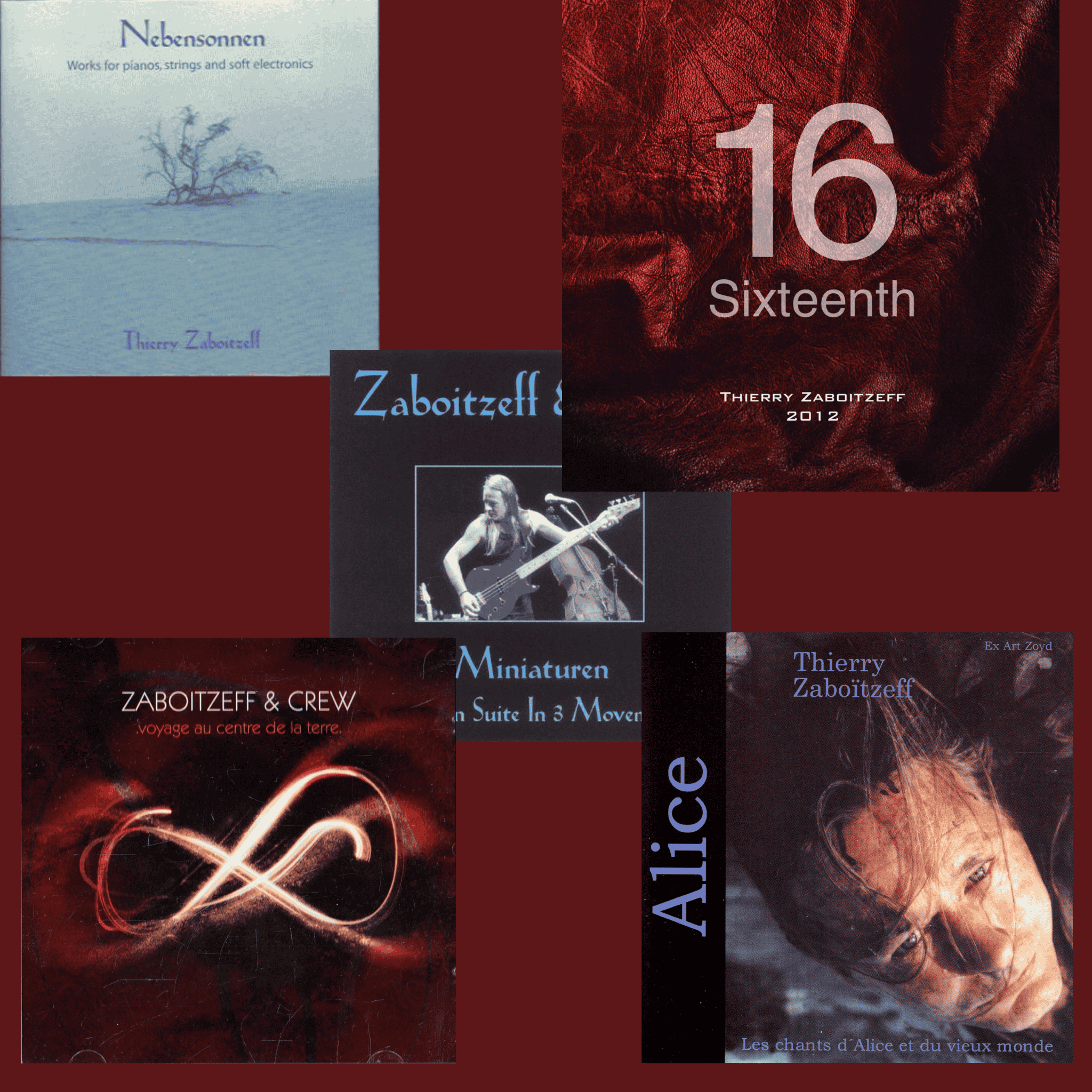 Visuel de la Collection Thierry Zaboitzeff x 5 CD, bundle avant-garde