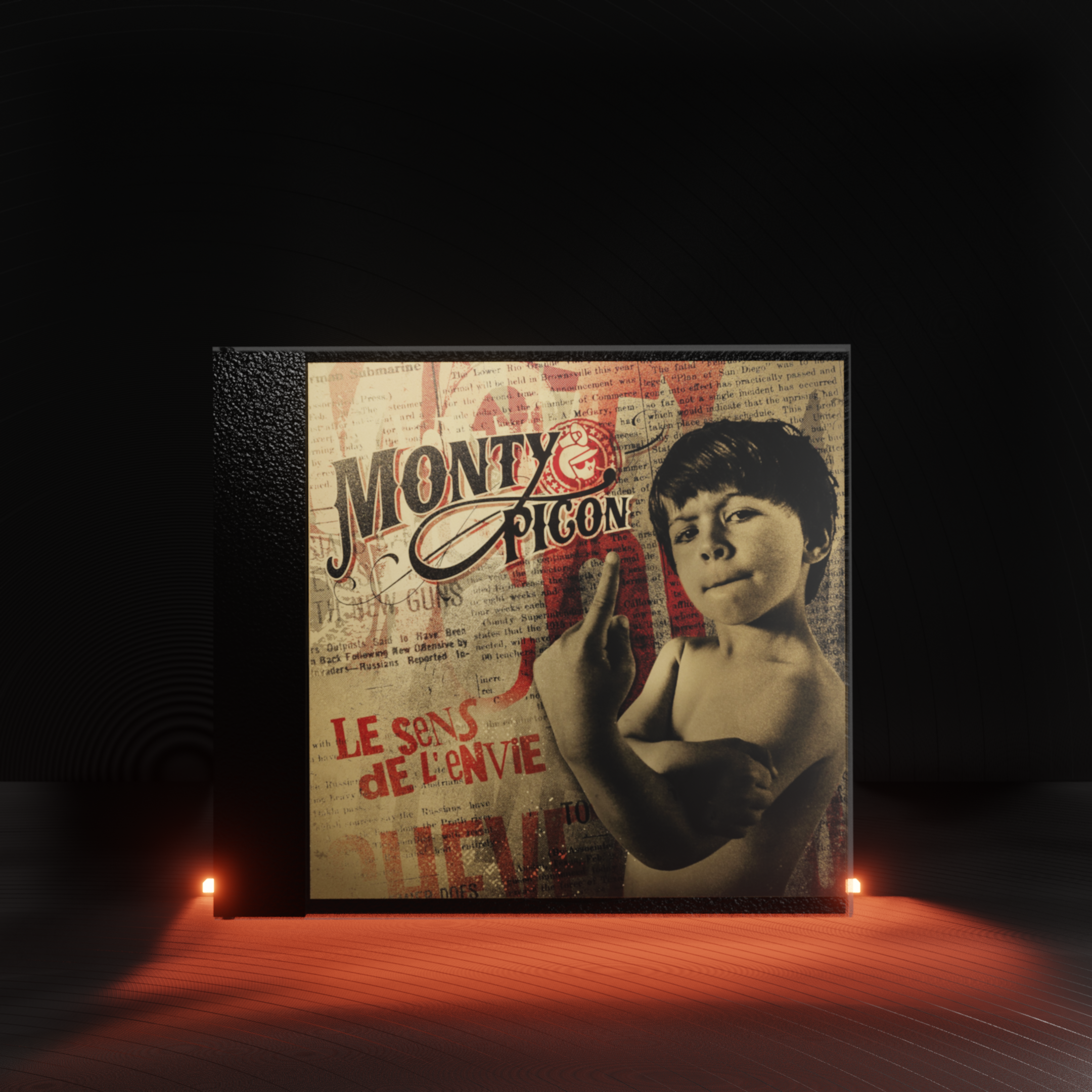 Pochette de l'album Le sens de l'envie de Monty Picon, pop folk