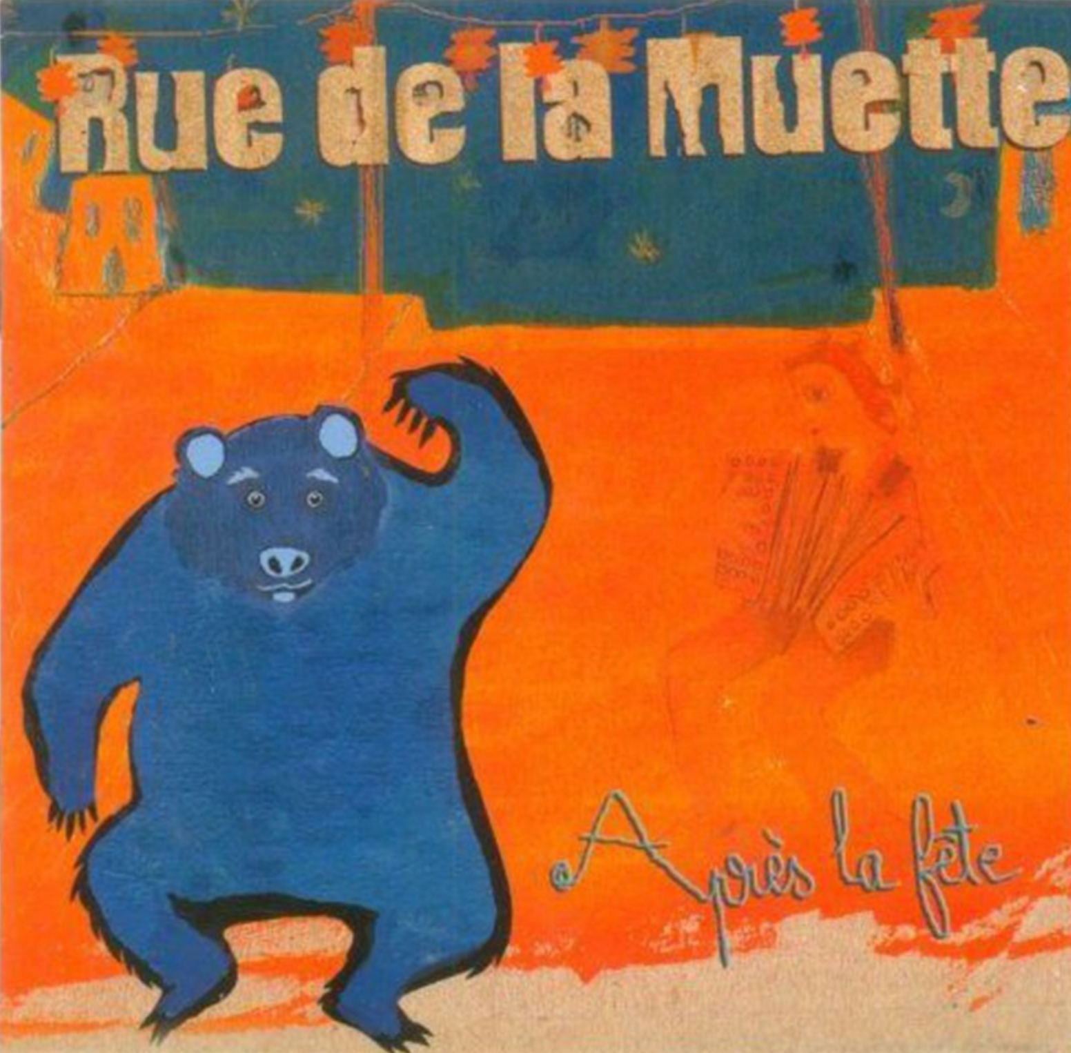 Pochette de l'album Après la fête de Rue de la Muette, rock folk français